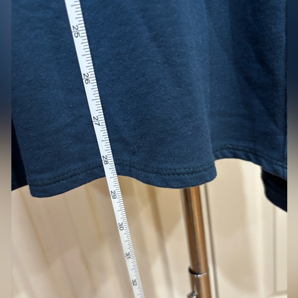🌷3/$25🌷 CHALET  Teal/Peacock Blue Tunic Top, long sleeves, mock turtleneck - Picture 13 of 15